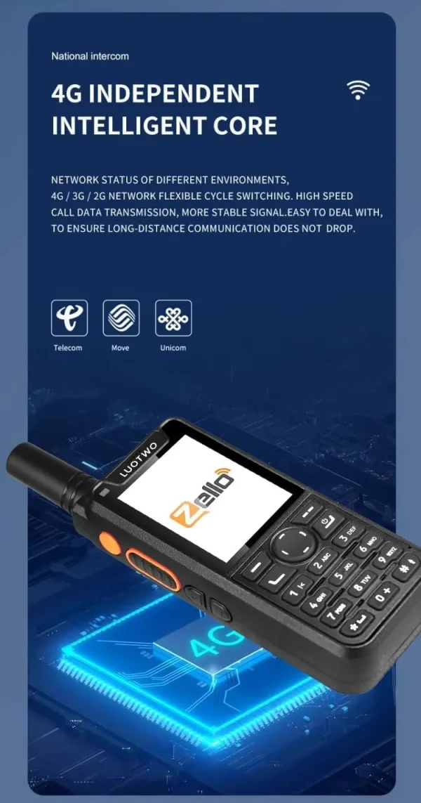 M920 Walkie Talkie with 4G Two Way Radio with SIM Card Bluetooth National Intercom Long Range Radio Profesional Built-in GPS - Image 6